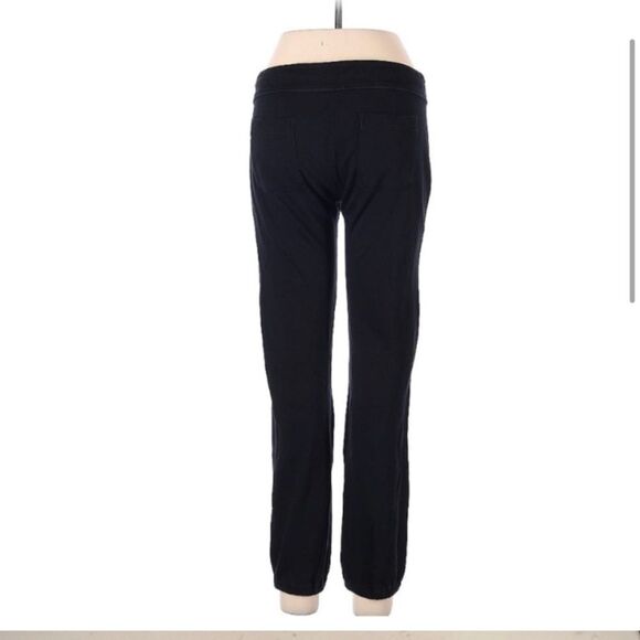 James Perse 100% Supima Cotton French Terry Black Low-Rise Back Pocket Joggers 2 - Picture 2 of 9